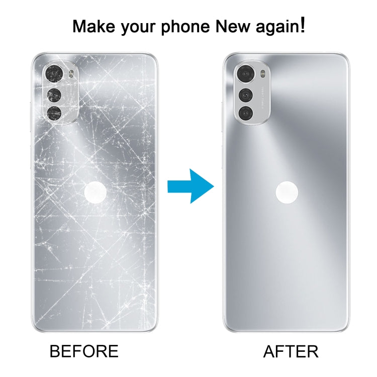 For Motorola Moto E32 Original Battery Back Cover(Silver)