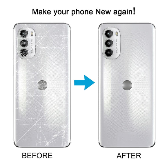 For Motorola Moto G82 Original Battery Back Cover(White)