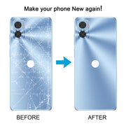 For Motorola Moto E22 Original Battery Back Cover(Light Blue)