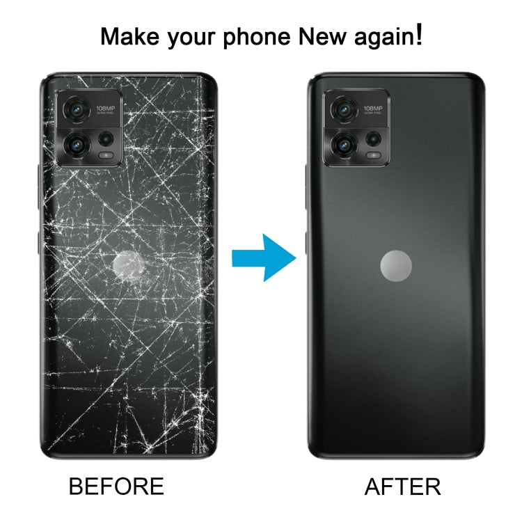 For Motorola Moto G72 Original Battery Back Cover(Black)