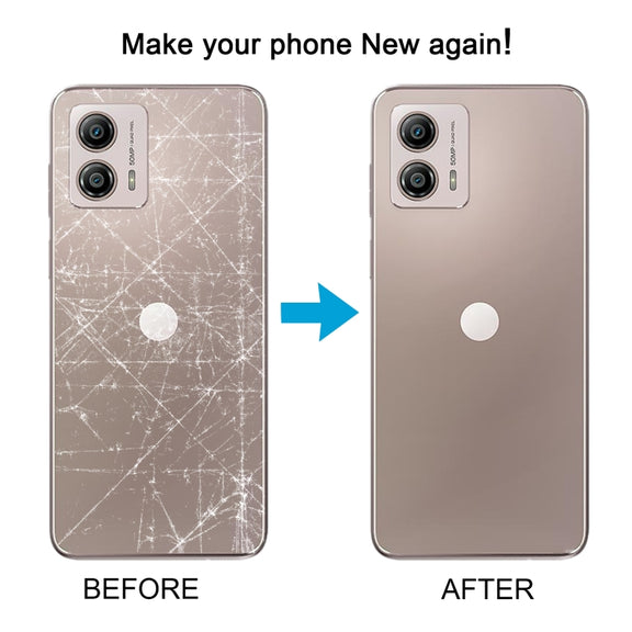 For Motorola Moto G53 Original Battery Back Cover(Silver)