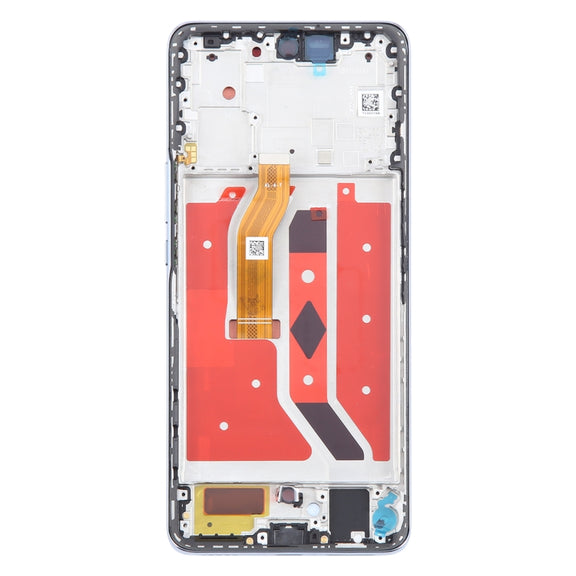 For Honor X50 Original LCD Screen Digitizer Full Assembly with Frame (Silver)