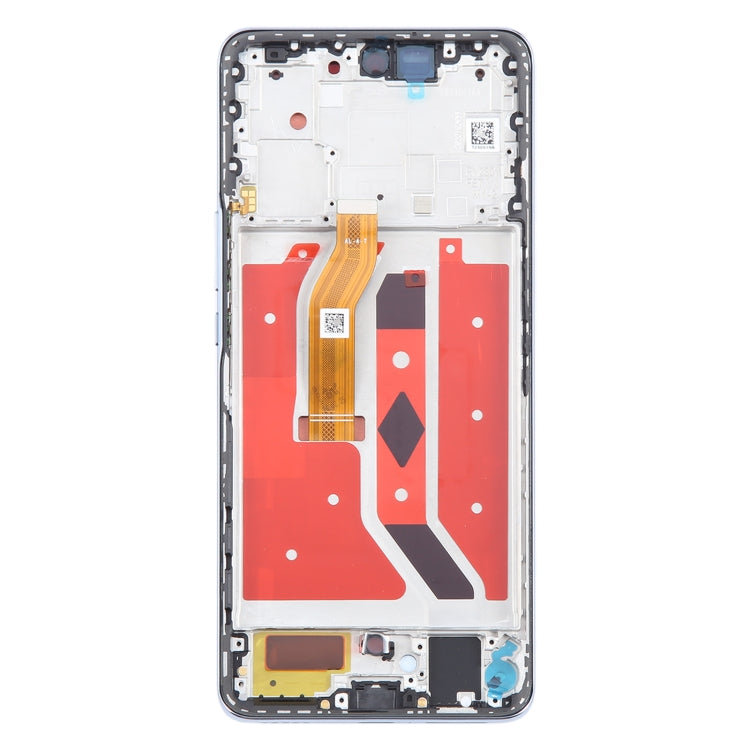 For Honor Magic6 Lite Original LCD Screen Digitizer Full Assembly with Frame (Silver)