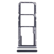 For Xiaomi Redmi Note 12 4G SIM Card Tray + SIM Card Tray + Micro SD Card Tray (Black)