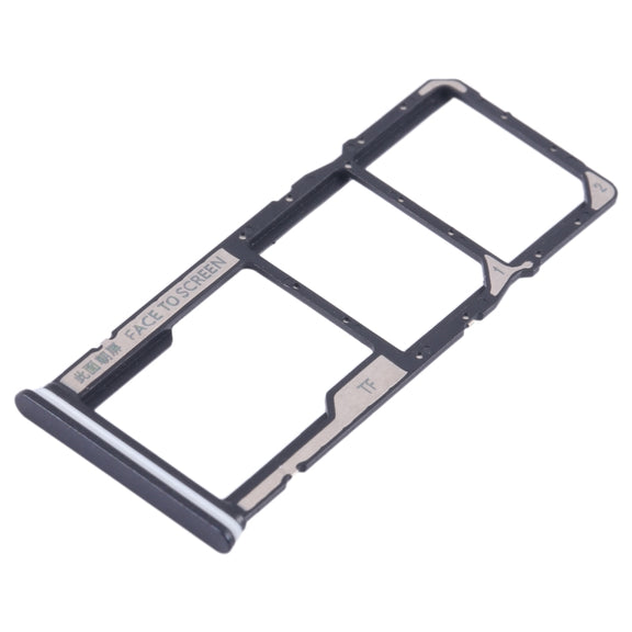 For Xiaomi Redmi Note 12 4G SIM Card Tray + SIM Card Tray + Micro SD Card Tray (Black)