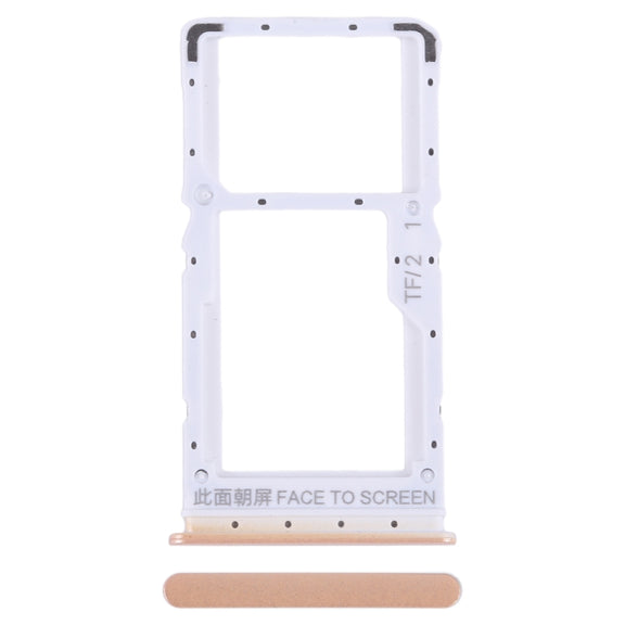 For Xiaomi Redmi Note 12 5G SIM Card Tray + SIM / Micro SD Card Tray (Pink)