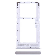 For Xiaomi Redmi Note 12 5G SIM Card Tray + SIM / Micro SD Card Tray (Silver)