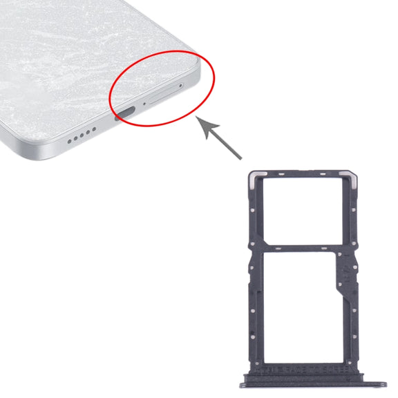 For Xiaomi Redmi Note 13 5G SIM Card Tray + SIM / Micro SD Card Tray (Black)