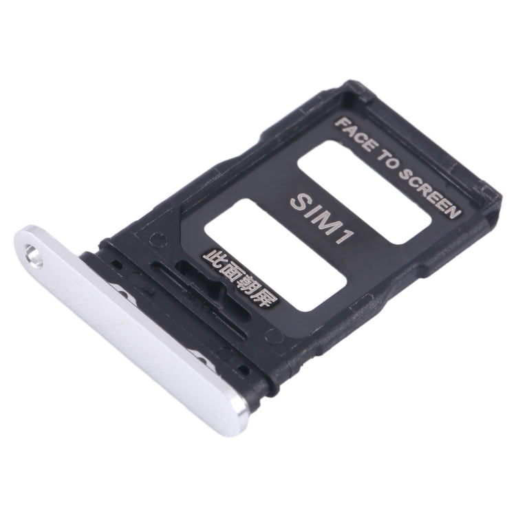 For Xiaomi 14 SIM Card Tray + SIM Card Tray (Silver)