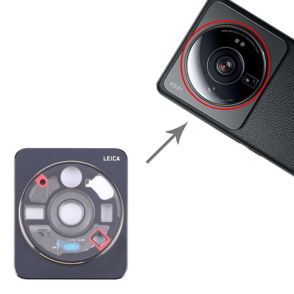 For Xiaomi 12s Ultra Camera Lens Cover (Black)