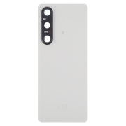 For Sony Xperia 1 V Original Battery Back Cover with Camera Lens Cover(Silver)