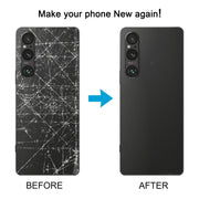 For Sony Xperia 1 V Original Battery Back Cover with Camera Lens Cover(Silver)