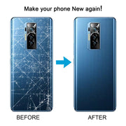 For Tecno Phantom X AC8 Original Battery Back Cover(Blue)