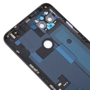 For Google Pixel 4A 5G Battery Back Cover with Camera Lens Cover(Black)
