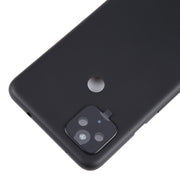 For Google Pixel 4A 5G Battery Back Cover with Camera Lens Cover(Black)