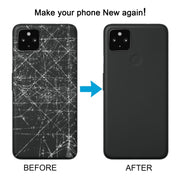 For Google Pixel 4A 5G Battery Back Cover with Camera Lens Cover(Black)