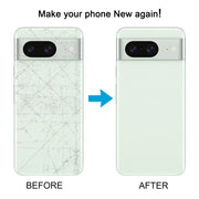 For Google Pixel 8A Battery Back Cover with Camera Lens Cover(Blue)