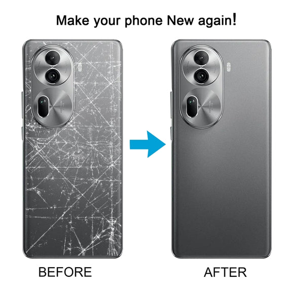 For OPPO Reno11 Pro Global Original Battery Back Cover with Camera Lens Cover(Grey)