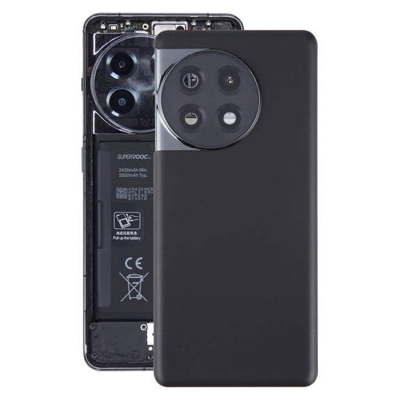 For OnePlus 11R Battery Back Cover with Camera Lens Cover(Black)