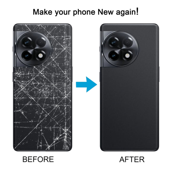 For OnePlus 11R Battery Back Cover with Camera Lens Cover(Black)