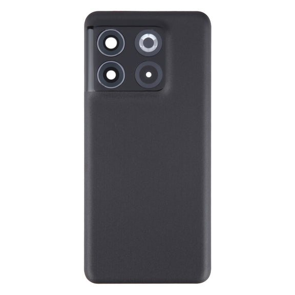 For OnePlus 10T Battery Back Cover with Camera Lens Cover(Black)