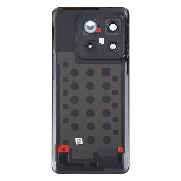 For OnePlus 10T Battery Back Cover with Camera Lens Cover(Black)