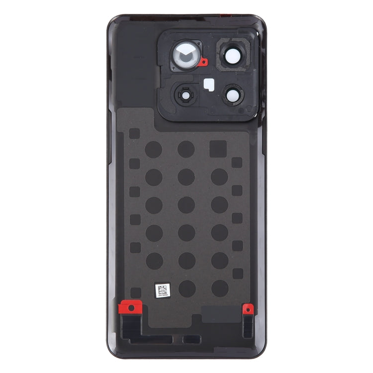 For OnePlus 10T Battery Back Cover with Camera Lens Cover(Black)