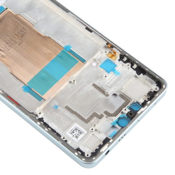 For Xiaomi Poco F5 Original Front Housing LCD Frame Bezel Plate (Blue)