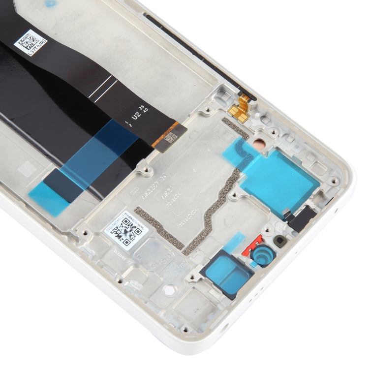 For Xiaomi Poco X6 Original AMOLED Material LCD Screen Digitizer Full Assembly with Frame (White)