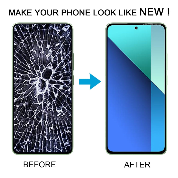 For Xiaomi Redmi Note 13 4G Original AMOLED Material LCD Screen Digitizer Full Assembly with Frame (Blue)