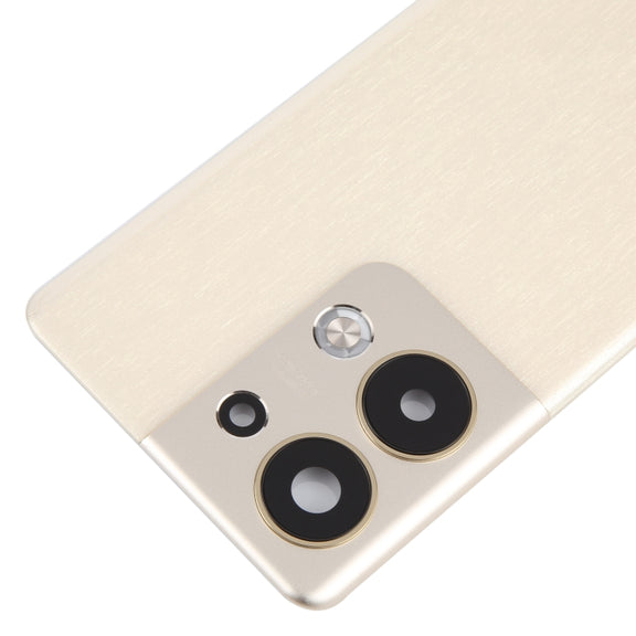 For OPPO Reno9 Pro+ Original Battery Back Cover with Camera Lens Cover(Gold)