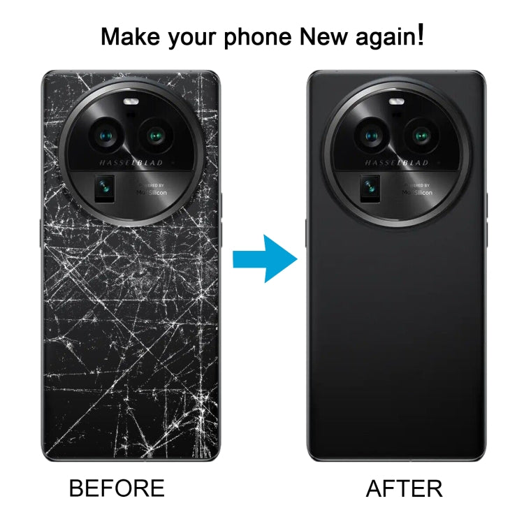 For OPPO Find X6 Pro Original Battery Back Cover with Camera Lens Cover(Blue)