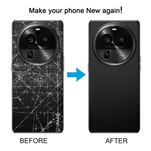 For OPPO Find X6 Pro Original Battery Back Cover with Camera Lens Cover(Blue)