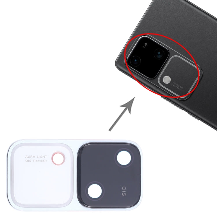 For vivo V30 Original Camera Lens Cover (White)