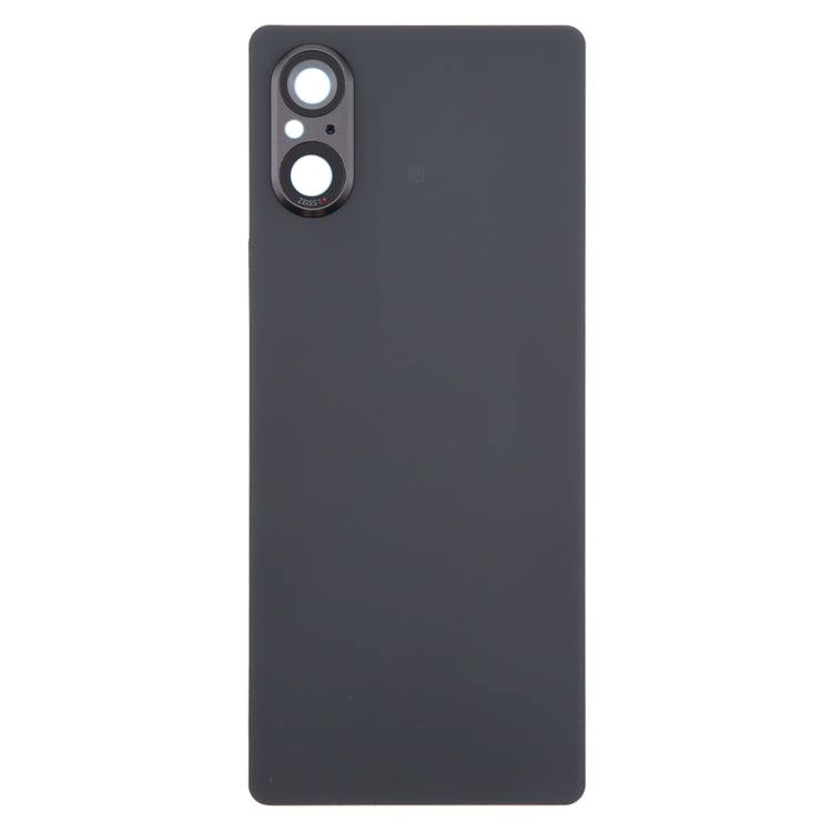 For Sony Xperia 5 V Battery Back Cover with Camera Lens Cover(Black)