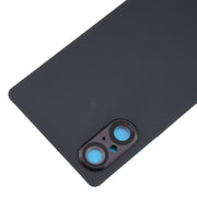 For Sony Xperia 5 V Battery Back Cover with Camera Lens Cover(Black)