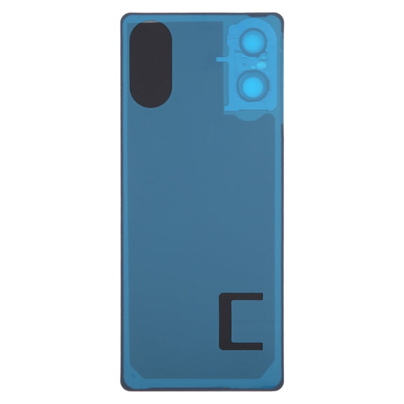 For Sony Xperia 5 V Battery Back Cover with Camera Lens Cover(Silver)