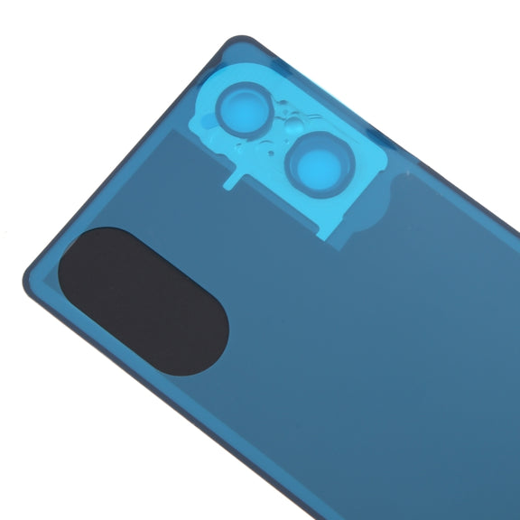 For Sony Xperia 5 V Battery Back Cover with Camera Lens Cover(Silver)