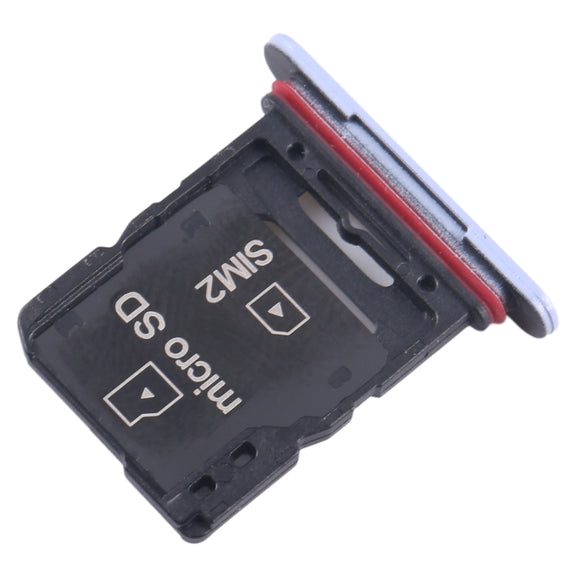 For Sony Xperia 10 V Original SIM Card Tray + SIM / Micro SD Card Tray (Blue)