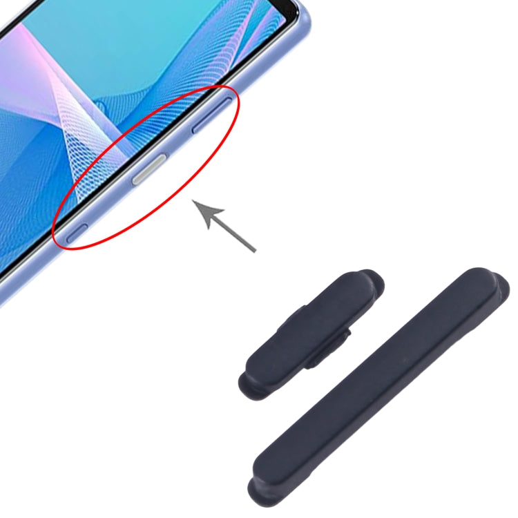 For Sony Xperia 10 III Original Power Button and Volume Control Button (Black)