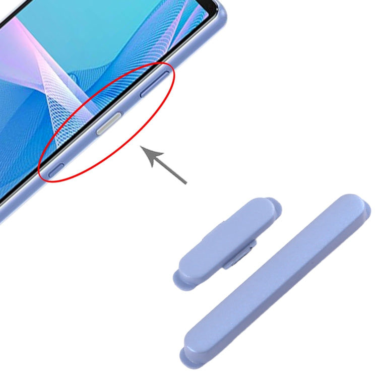 For Sony Xperia 10 III Original Power Button and Volume Control Button (Blue)