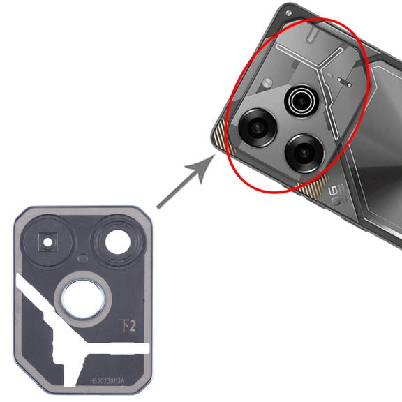 For Tecno Pova 6 Original Rear Camera Frame (Blue)