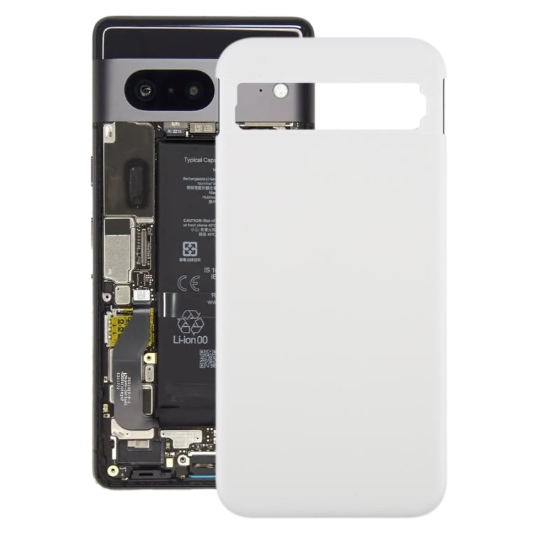 For Google Pixel 8a Original Battery Back Cover(Silver)