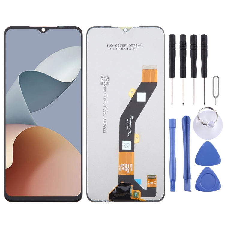 For ZTE Blade A34 LCD Screen with Digitizer Full Assembly (Black)