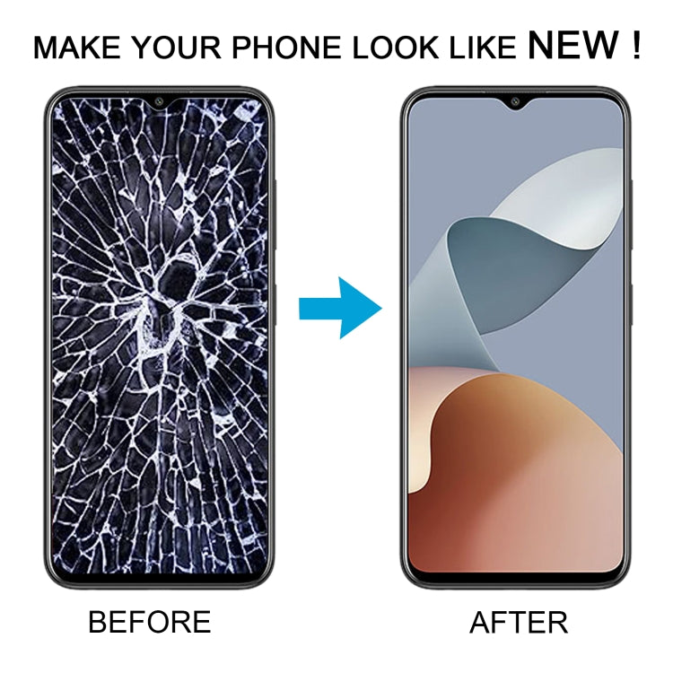 For ZTE Blade A34 LCD Screen with Digitizer Full Assembly (Black)