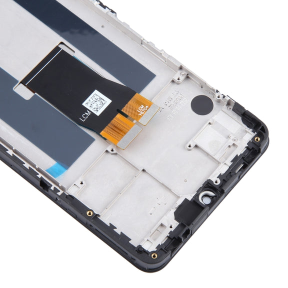 For ZTE Blade V50 Vita 8550 LCD Screen Digitizer Full Assembly with Frame (Black)