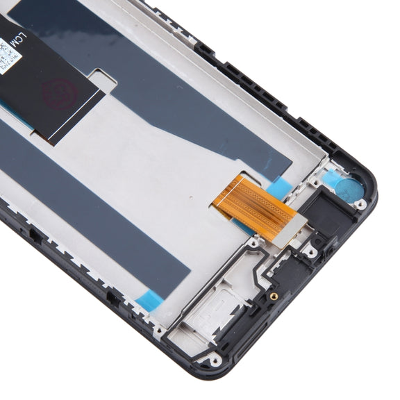 For ZTE Blade V50 Vita 8550 LCD Screen Digitizer Full Assembly with Frame (Black)