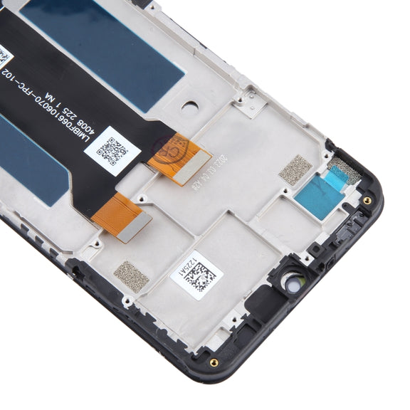 For ZTE Blade V40 Design 8046 LCD Screen Digitizer Full Assembly with Frame (Black)