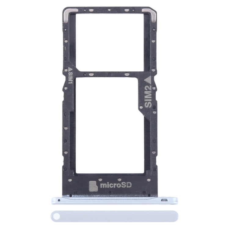 For HTC U20 5G Original SIM Card Tray + SIM / Micro SD Card Tray (White)