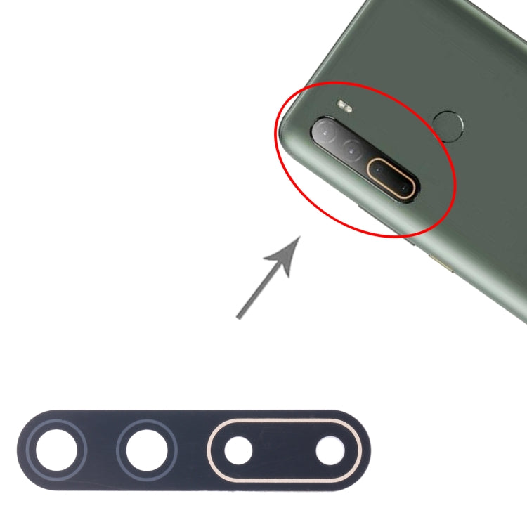 For HTC U20 5G 10pcs OEM Back Camera Lens (Silver)